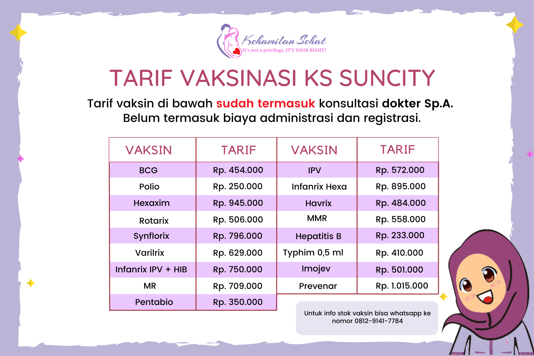 Vaksinasi KS Suncity Terbaru Des'21
